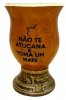 Matero Porongo Cuia Zdobiona INOX Chimarrao Pampa Laser Medal Do Yerba Mate